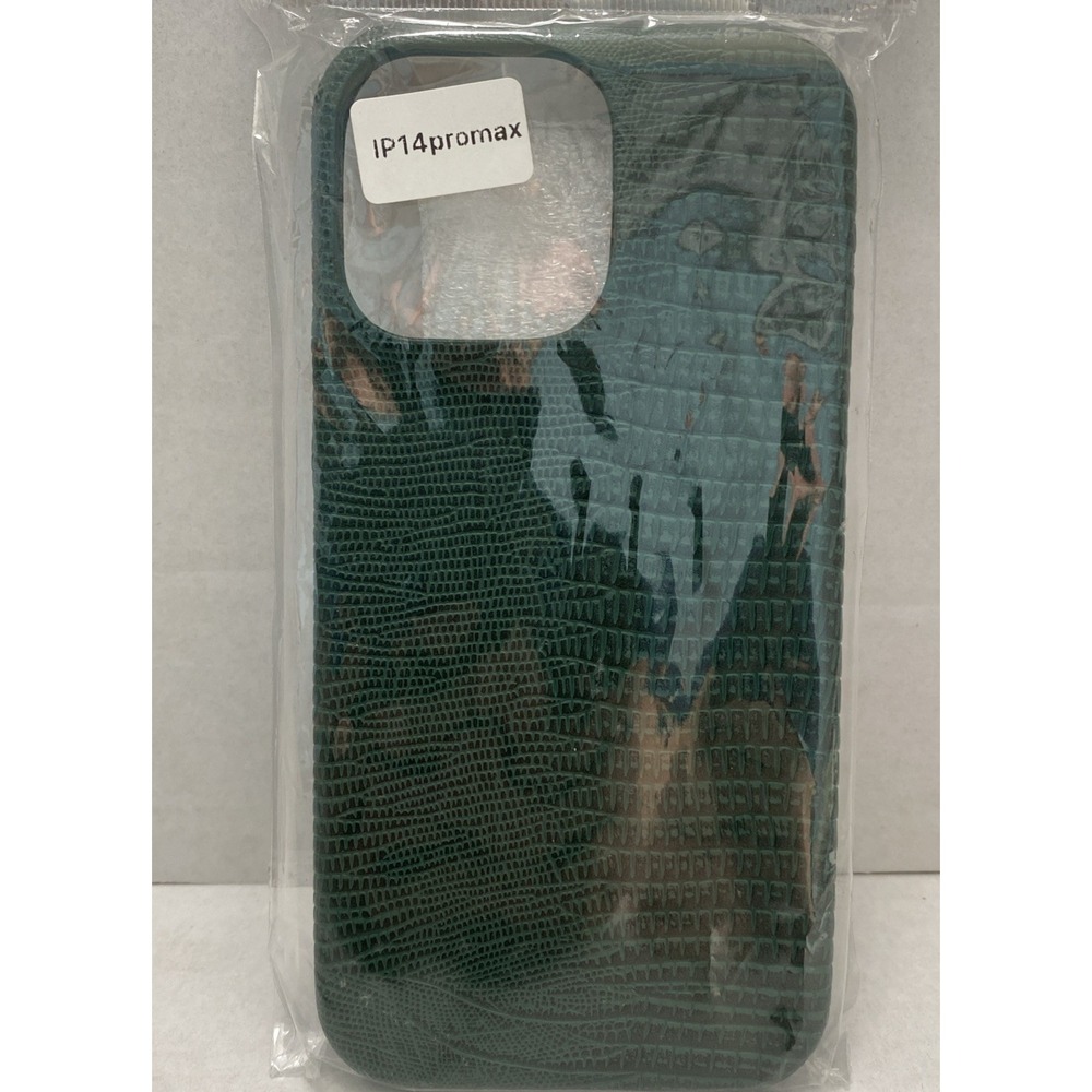 iPhone 14 Pro Max Phone Case Green Reptile Skin Appearance New